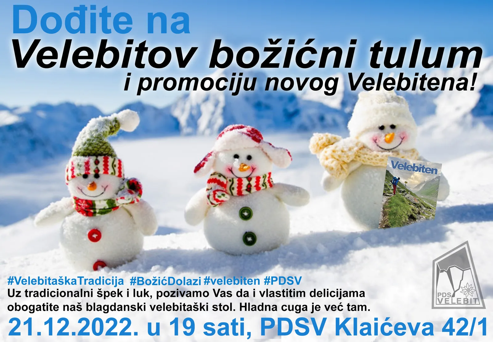 Božićni tulum i promocija novog Velebitena!